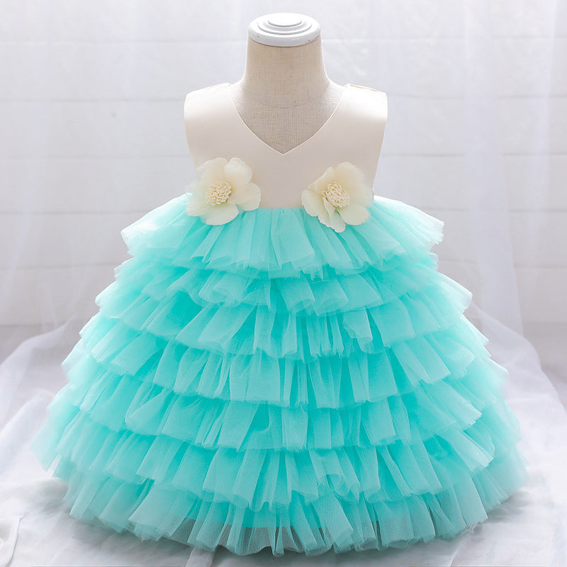 Baby Girl Birthday Party Dresses Toddler Fluffy Formal Princess Dress