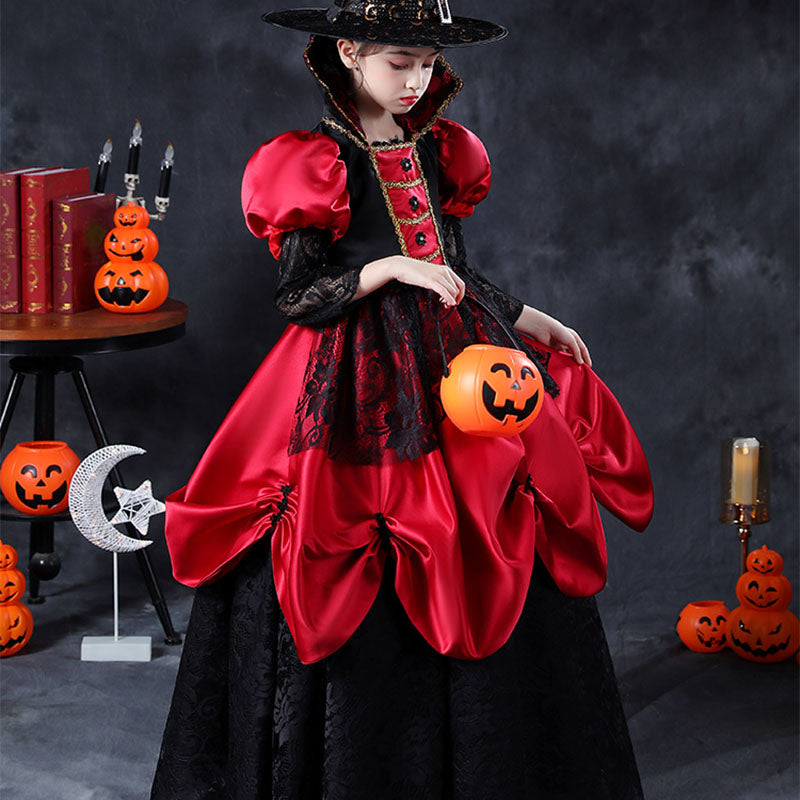 Halloween Costume Girl Vampire Queen Cosplay Dress