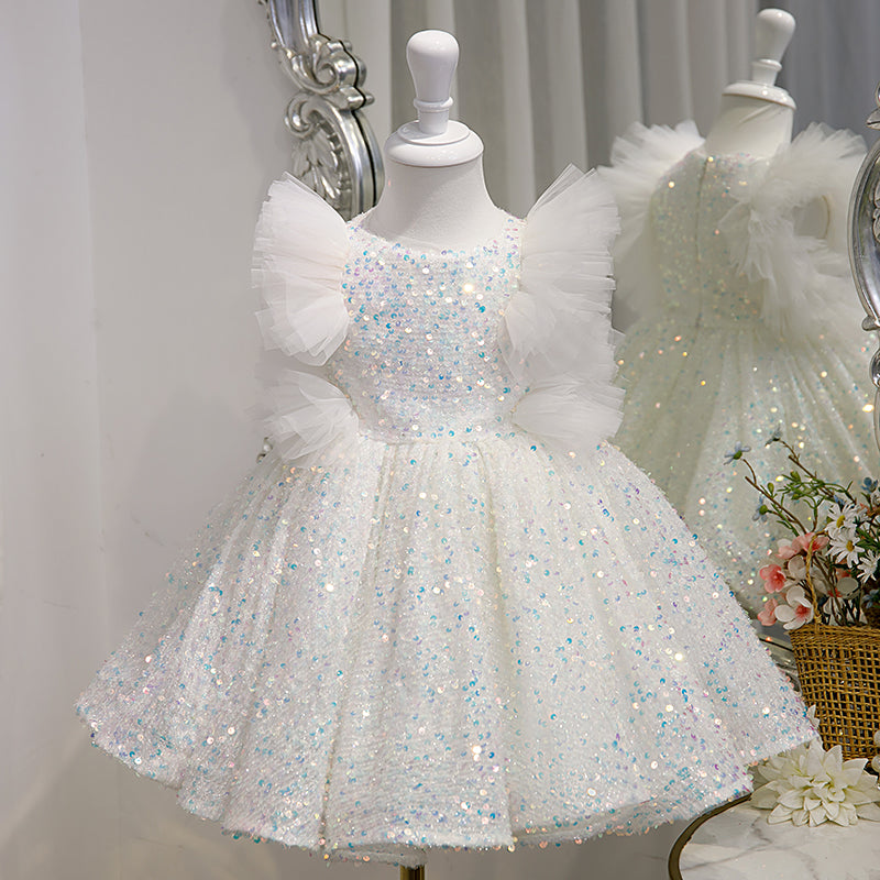 Baby Girl Easter Dress Girl White Flower Girl Fluffy Birthday Party Cake Baptism Dress, White / 1-2 Years (90cm) Baby Girl Easter Dress Girl White Flower Girl Fluffy Birthday Party Cake Baptism Dress, White / 1-2 Years (90cm)