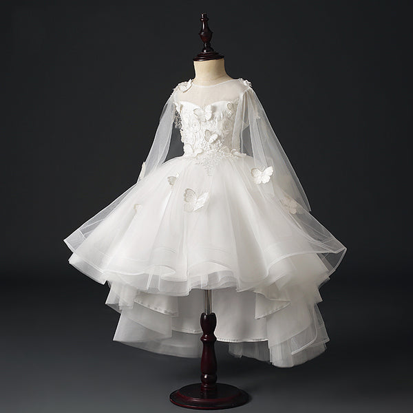 Girls Communion Dress Baby Birthday White Princess Dress main image 1