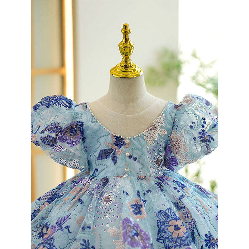 Cute Girls  Dress First Birthday Flower Girls Party Princess Dress