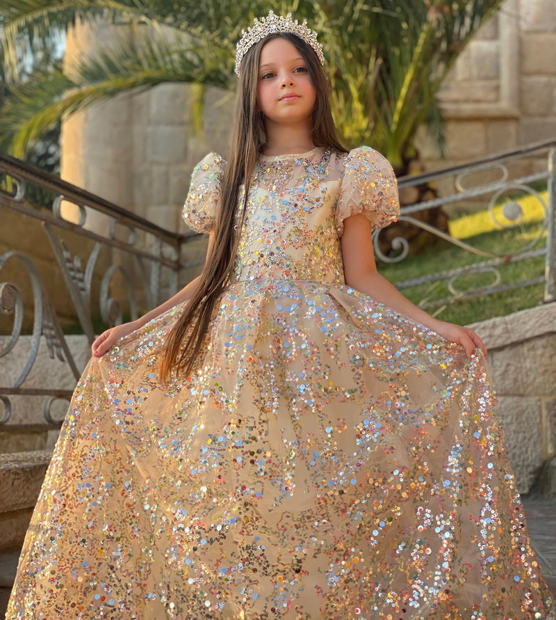 First Communion Dress Girl Pageant Princess Dress Dress Baby Girl