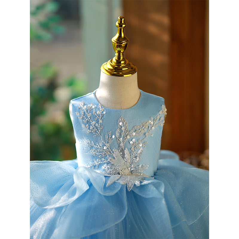 Cute Baby Girl And Toddler Fluffy Birthday Party Princess Dress