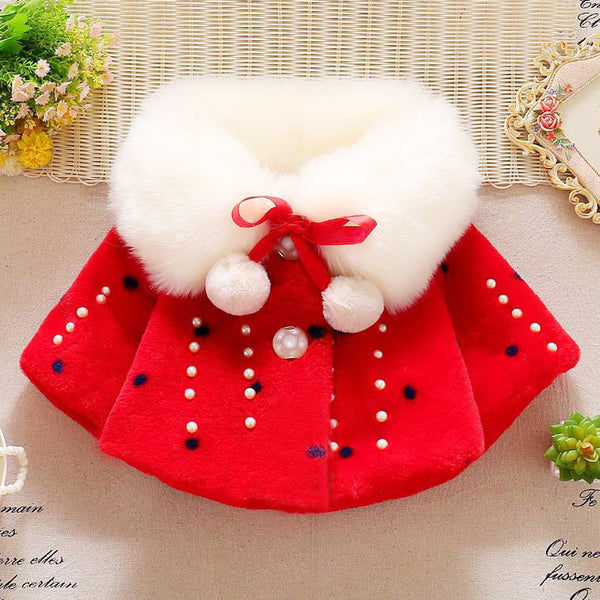 Baby Girl Winter Plush Princess Coat