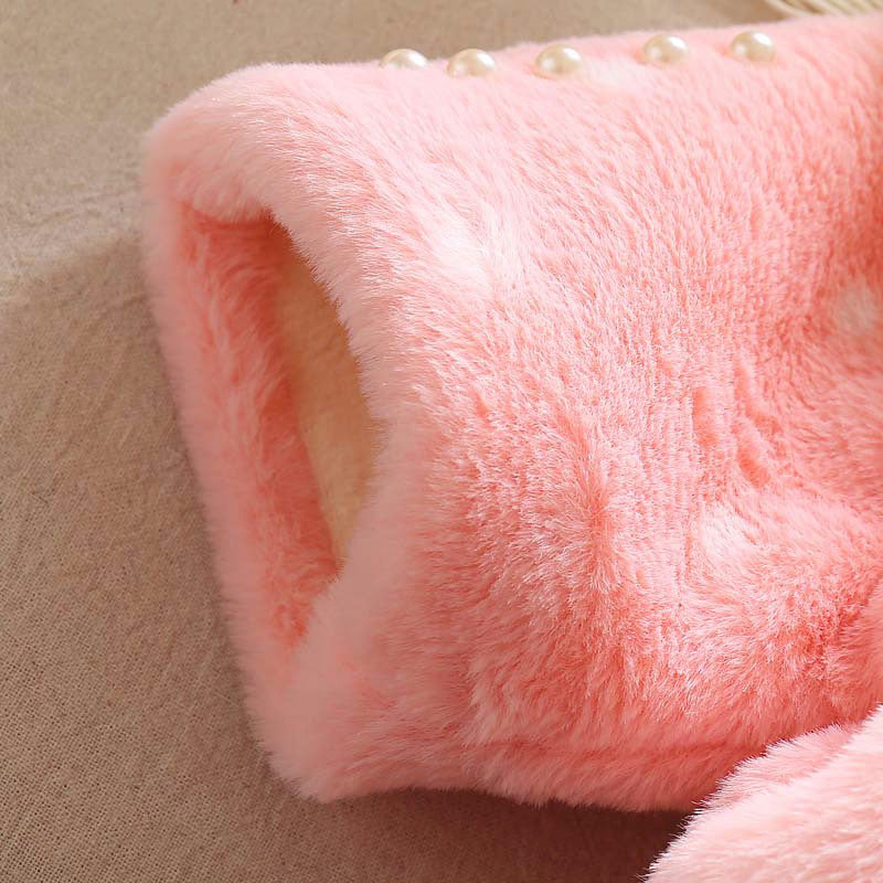 Baby Girl Winter Plush Princess Coat