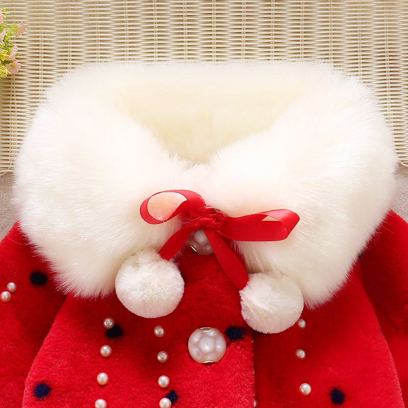 Baby Girl Winter Plush Princess Coat