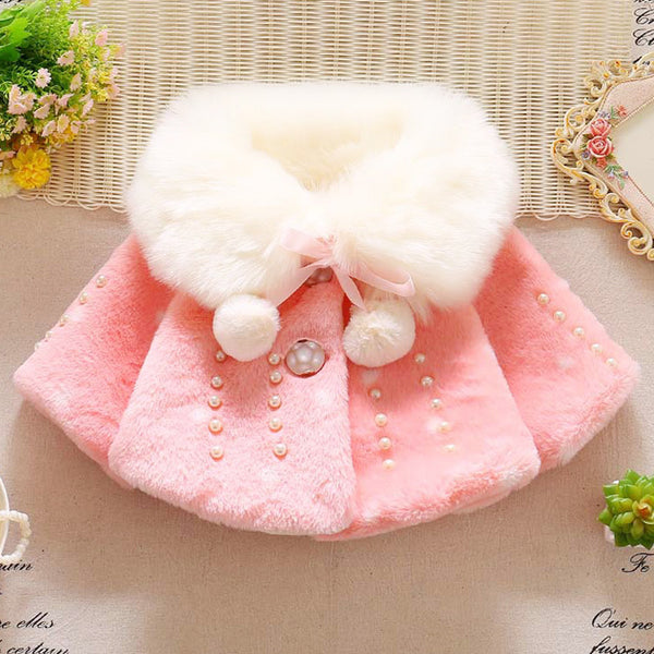 Baby Girl Winter Plush Princess Coat