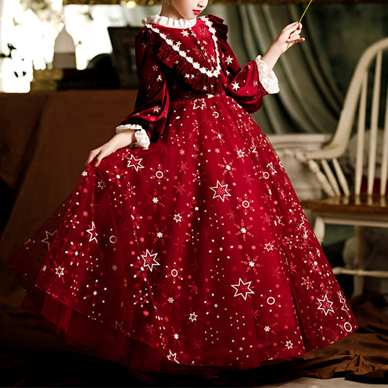 Baby Girl Dress Toddler Ball Gowns Cute Christmas Red Birthday Party Pageant Dress, Red / 5-6 Years (130cm) Baby Girl Dress Toddler Ball Gowns Cute Christmas Red Birthday Party Pageant Dress, Red / 5-6 Years (130cm)