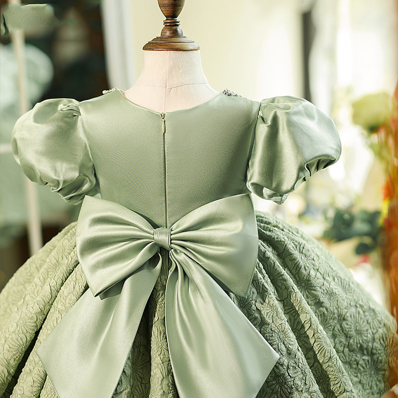 Baby Girl Dress Toddler Ball Gowns Pageant Green Piano Performance Princess Dress Baby Girl Dress Toddler Ball Gowns Pageant Green Piano Performance Princess Dress