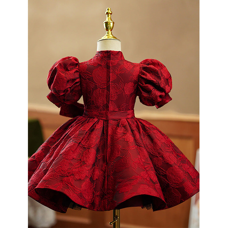 Girl Christmas Dress Baby Girl Princess Dress Girl Formal Dress Summer Puff Sleeve  Dress