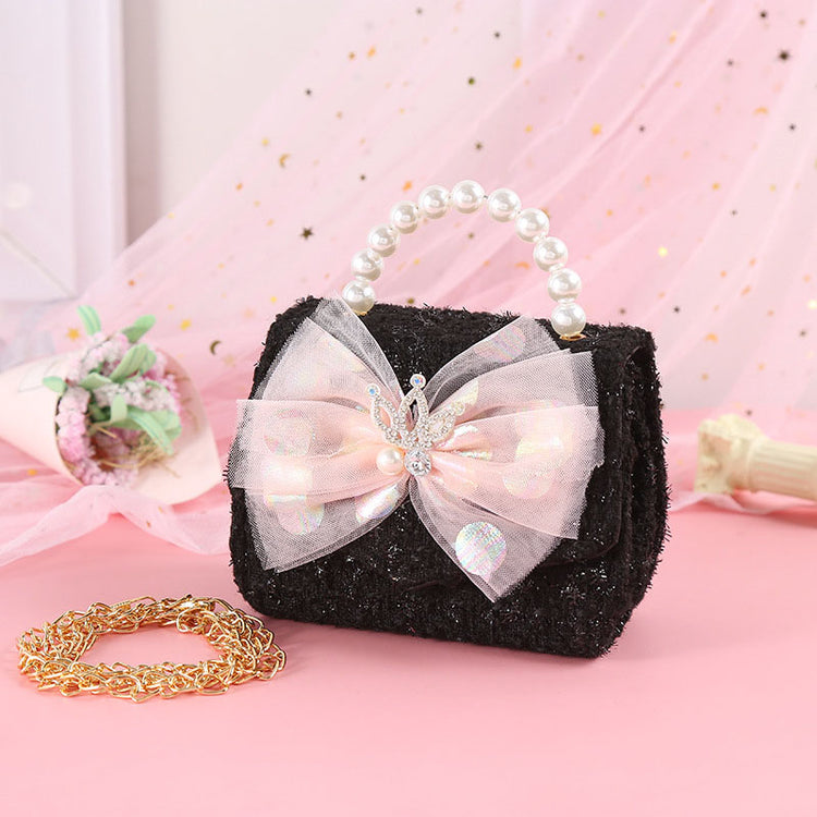 Girls Bow Princess Crossbody Chain Handbag