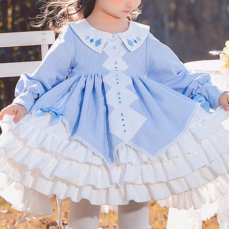Baby Girl Lolita Lattice Princess Puffy Dress