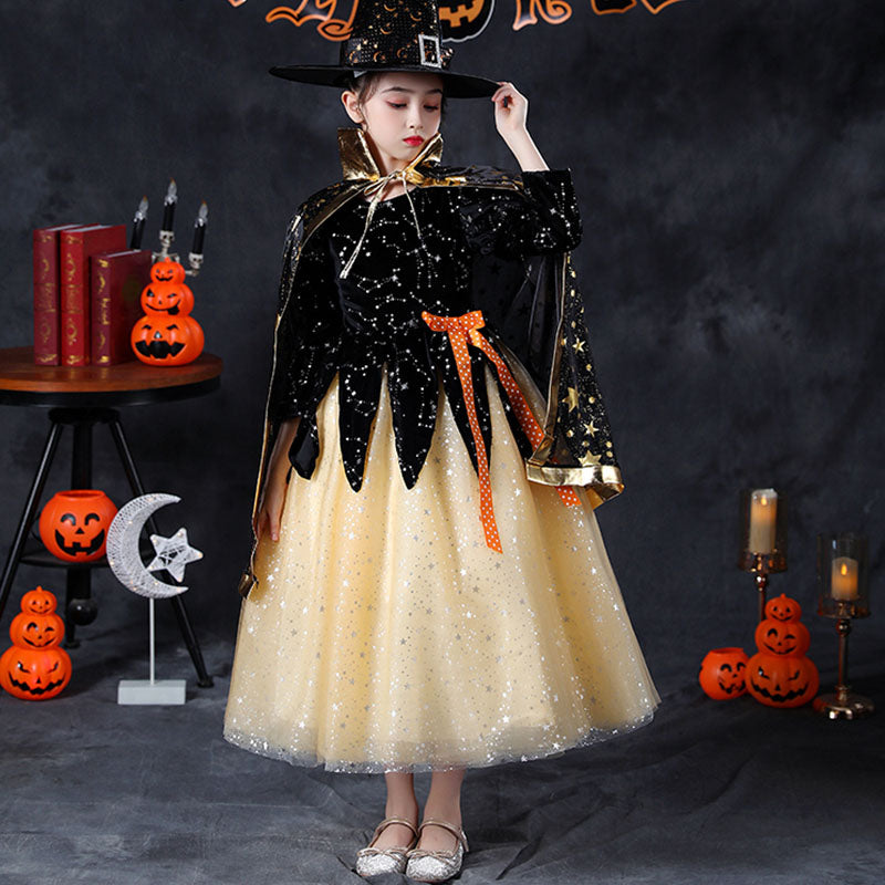 Halloween Costume Girl Witch Elf Cosplay Dress