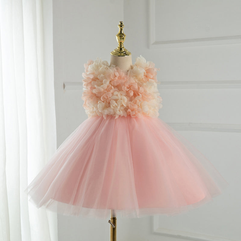 toddler easter dress Baby Girl and Toddler Easter Dress Princess Dress Summer Sleeveless Petal Puffy Birthday Party Dress