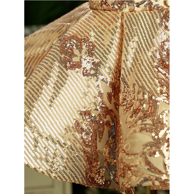 Baby Girl Luxury Birthday Party Dress Sequin Puffy Princess Dress