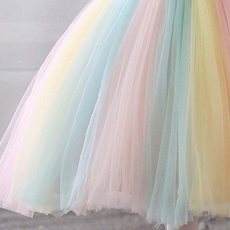 Summer Colorful Wedding Party Princess Dress