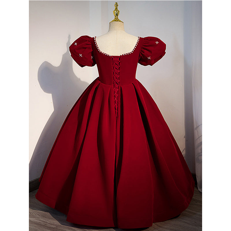 Luxury Girl Red Beauty Piano Princess Dress