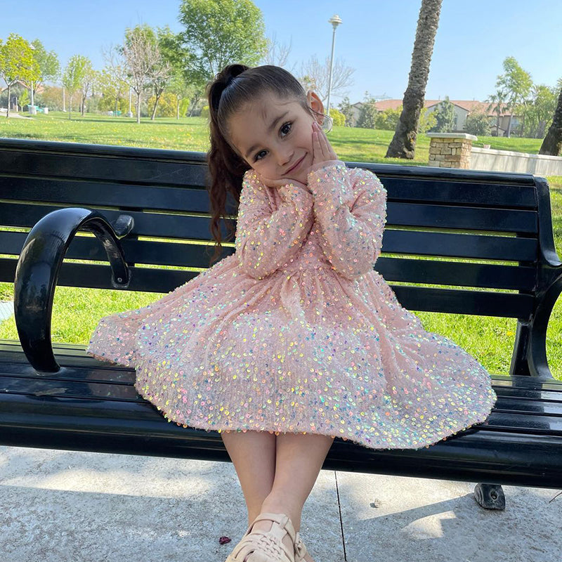 Girl Christmas Dress Toddler Girl Dress Cute Wine Red Sequins Long sleeve Birthday Party Dress, Wine Red / 2-3 Years (100cm) Girl Christmas Dress Toddler Girl Dress Cute Wine Red Sequins Long sleeve Birthday Party Dress, Wine Red / 2-3 Years (100cm)