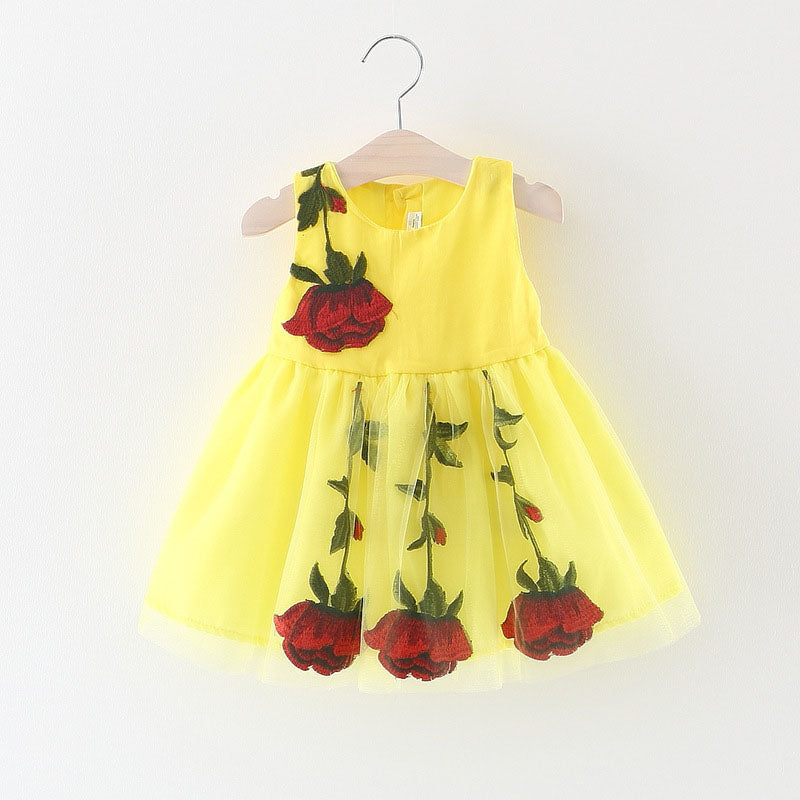 Summer Lovely Girl Flower Daily Dress