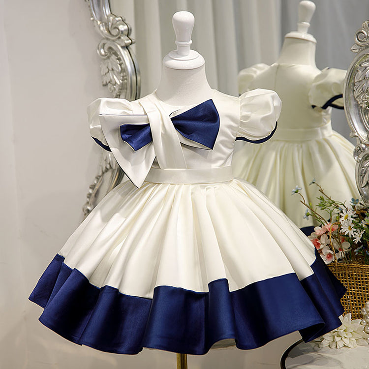 Baby Girl Dress Toddler Baptism Bow-knot First Communion  Princess Dress