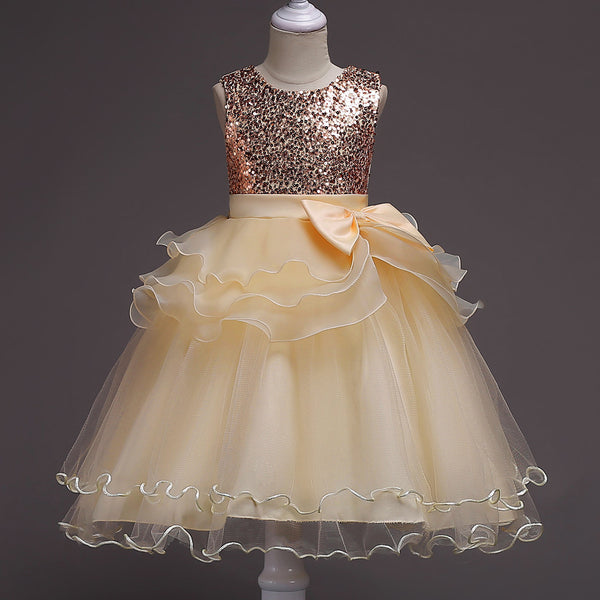 One Year Old Cute Baby Girls Sequins Dress