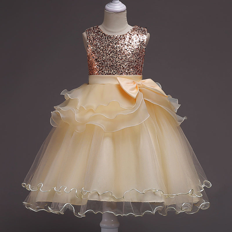 One Year Old Cute Baby Girls Sequins Dress