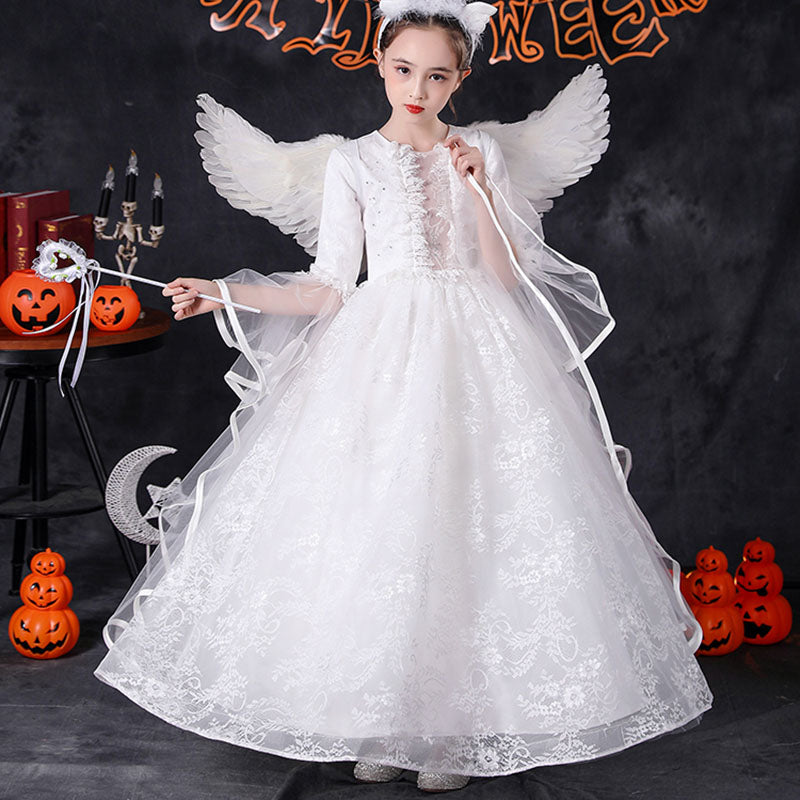 Halloween Costume Angel Girl Princess Dress