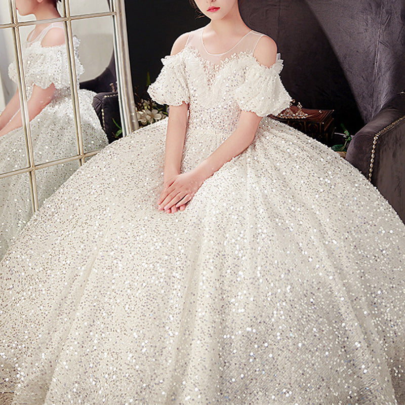 white strapless princess dress Strapless White Princess Wedding Dresses Sweetheart Blush Pink Lace Wedding Dress AWD1064