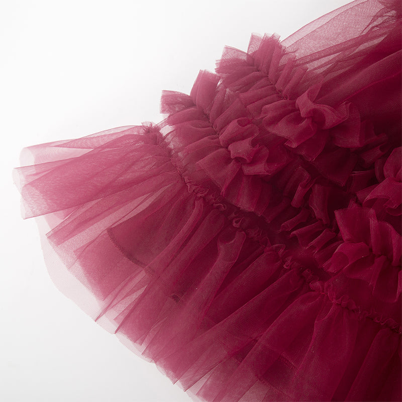 Baby Girls Red Birthday Party Princess Dress