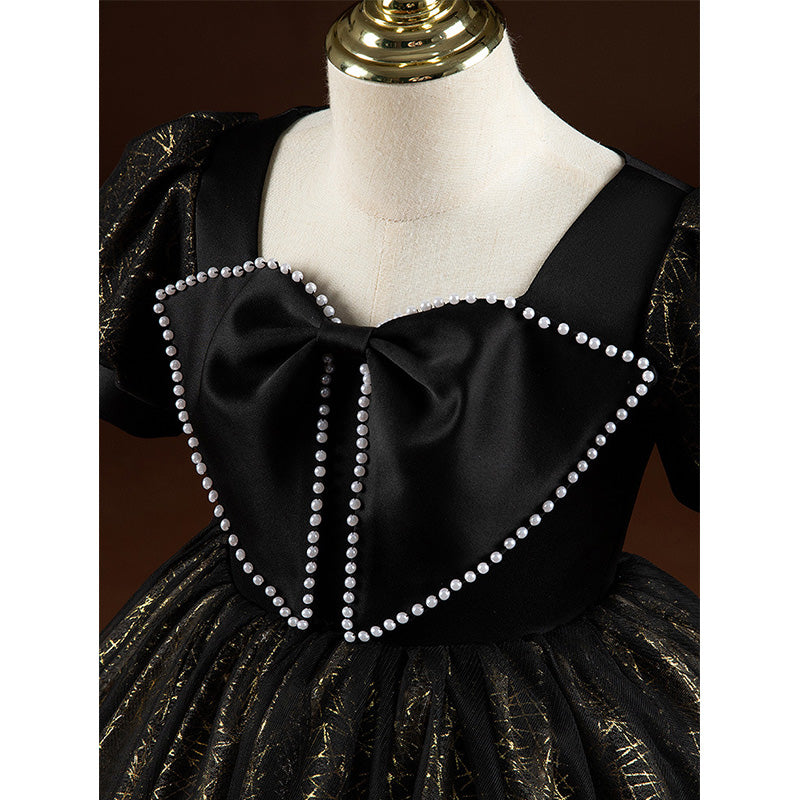 Elegant Girls Black Host Performance Princess Dess