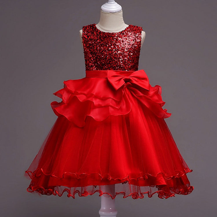 One Year Old Cute Baby Girls Sequins Dress