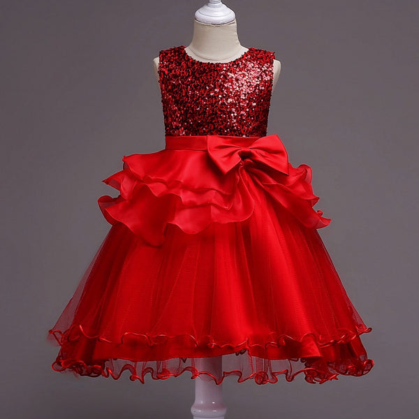 One Year Old Cute Baby Girls Sequins Dress