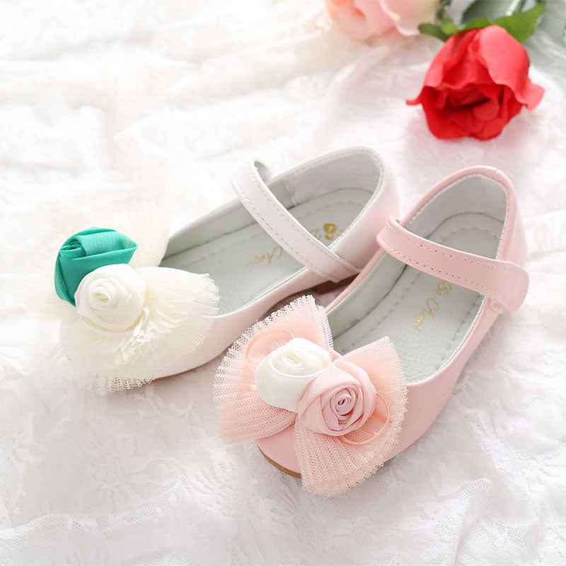 Little Girls' Summer Sandals Toddler Flowers Bow Princess Shoes