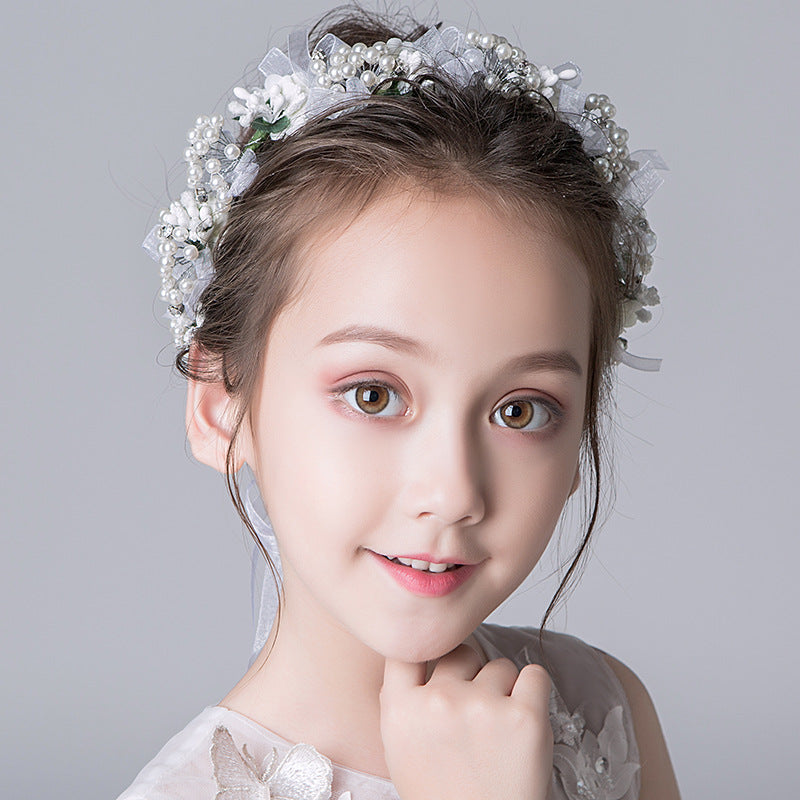 Elegant Head Flower Child Hairpin Bead Headdress