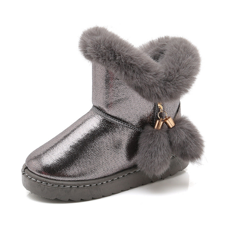 Girl Winter Plus Velvet Warm Waterproof Boots