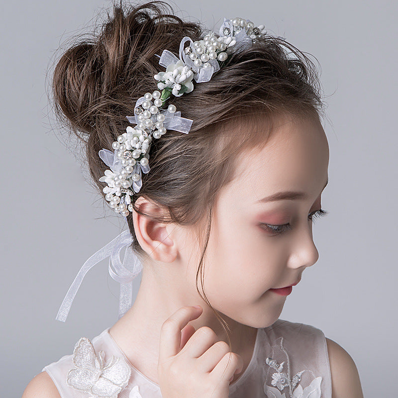 Elegant Head Flower Child Hairpin Bead Headdress