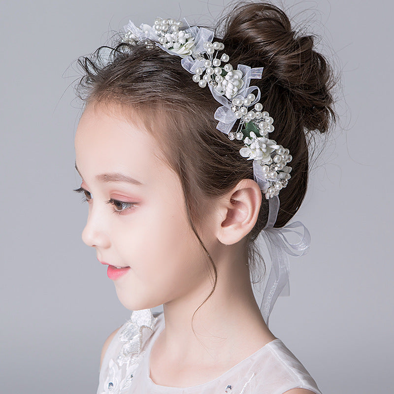 Elegant Head Flower Child Hairpin Bead Headdress