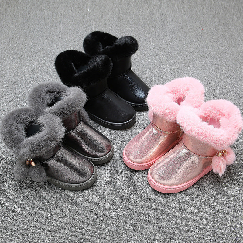 Girl Winter Plus Velvet Warm Waterproof Boots