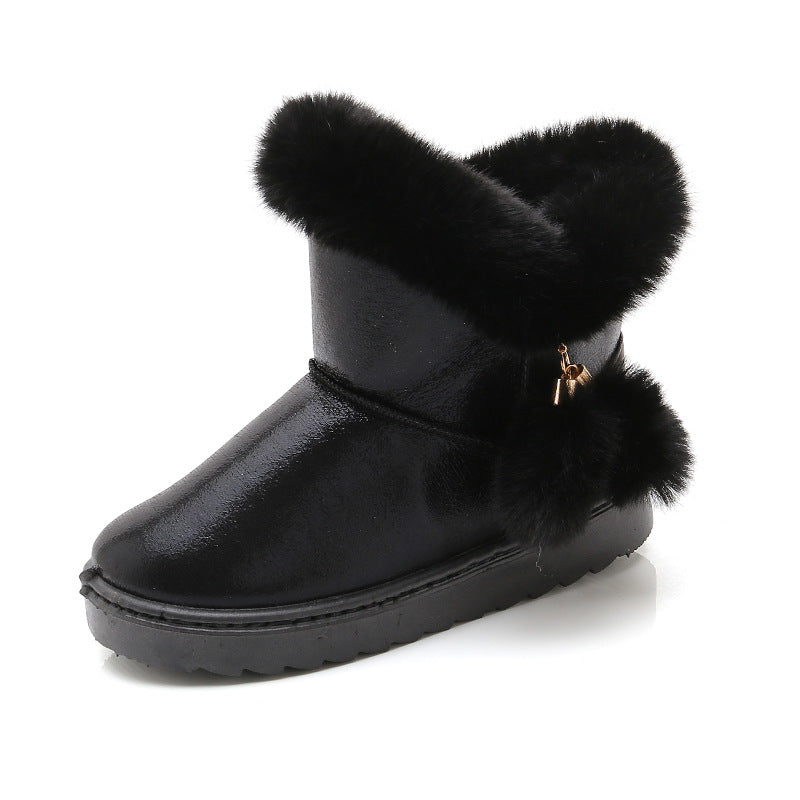 Girl Winter Plus Velvet Warm Waterproof Boots