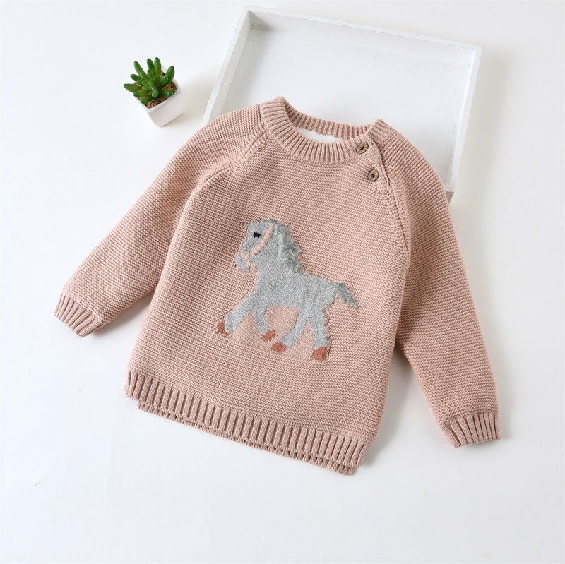 Winter Baby Knitted Horse Sweaters