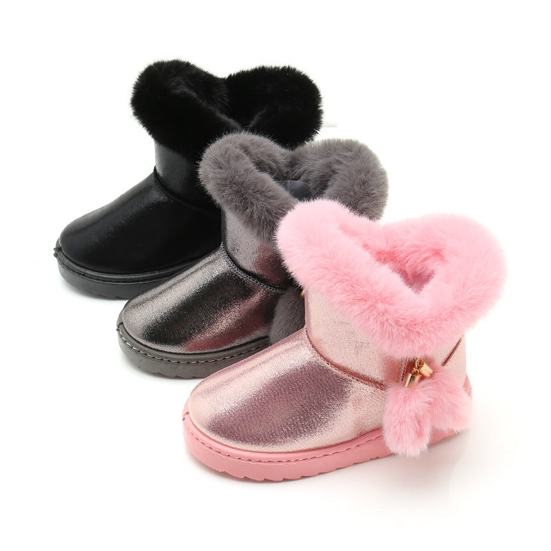 Girl Winter Plus Velvet Warm Waterproof Boots