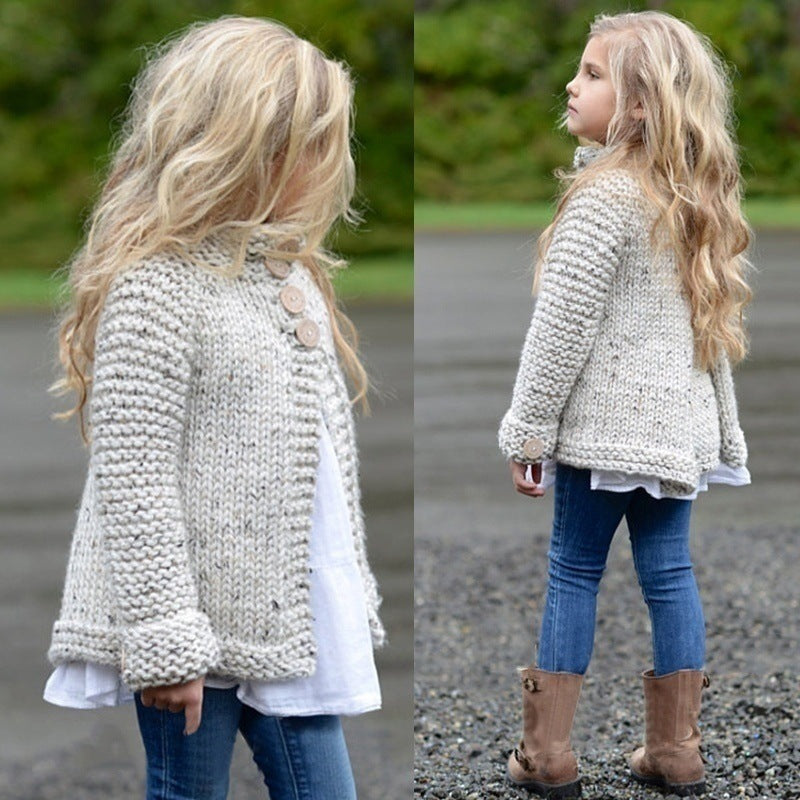 Cute Baby Girl Cardigan Sweater Coat