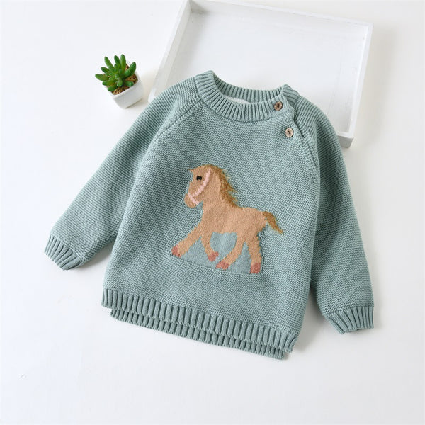 Winter Baby Knitted Horse Sweaters