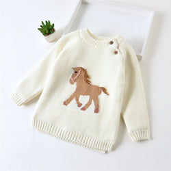 Winter Baby Knitted Horse Sweaters