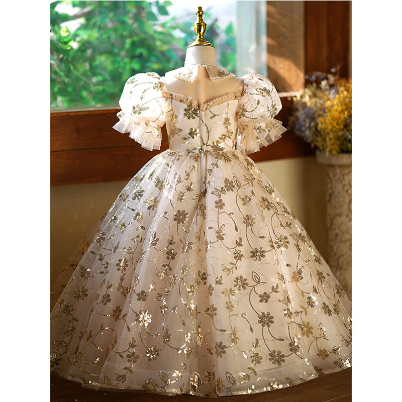 Girl Birthday Dresses Toddler Girl Sequins Pageant Princess Dress