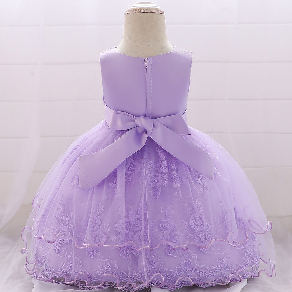 Cute Baby Birthday Dress Flower Girl Wedding Fluffy Princess Dress main image 1