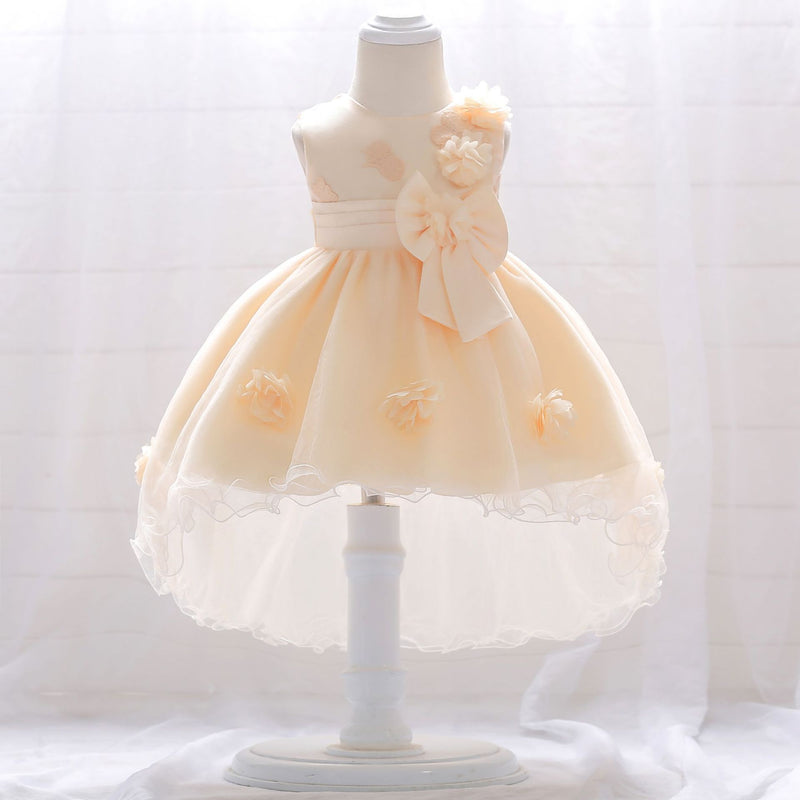 Flower Girl Dresses Infant Lace Cozy Birthday Party Dresses Baby Girl Prom Dress