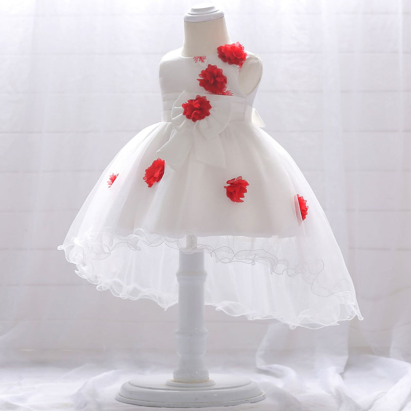 Flower Girl Dresses Infant Lace Cozy Birthday Party Dresses Baby Girl Prom Dress