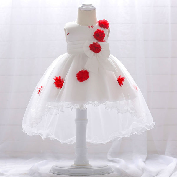 Flower Girl Dresses Infant Lace Cozy Birthday Party Dresses Baby Girl Prom Dress