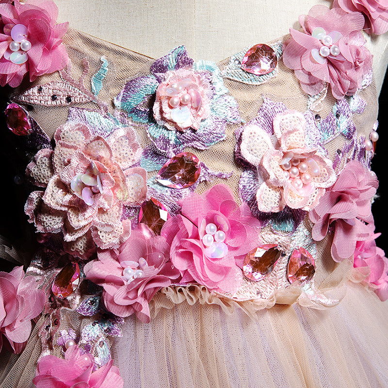 Girl Ball Gowns Flower Girl Dress Summer Pageant Sleeveless Puffy Birthday Princess Dress